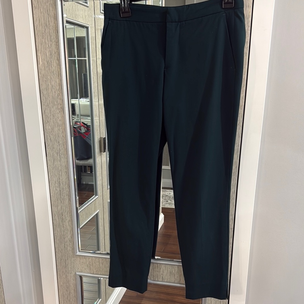 Men's Tailored Dark Green Dress Pants